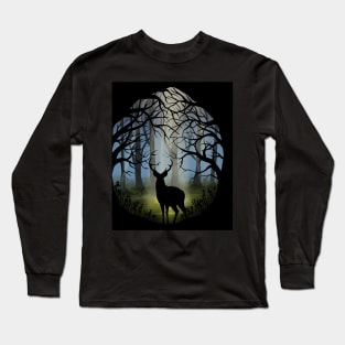 Deer in a forest Long Sleeve T-Shirt